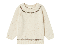 Lil Atelier turtledove gran strik pullover